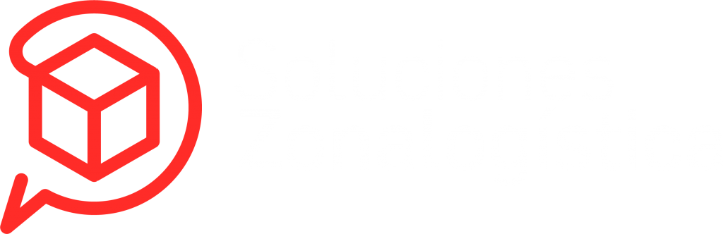Logo unidad Soluciones Zonalogística en blanco