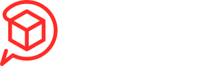 Logo unidad Soluciones Zonalogística en blanco